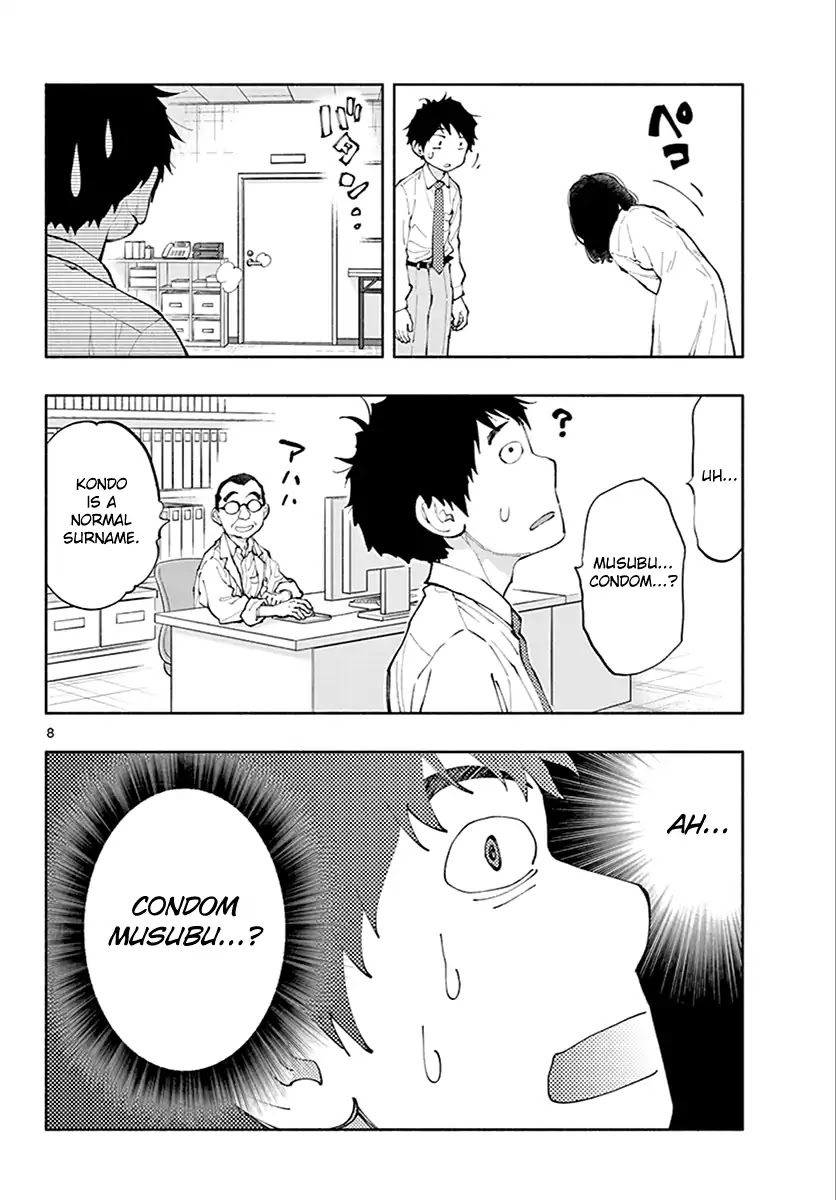 Asoko de Hataraku Musubu-san Chapter 4 page 8 - Chapter 4: But it's a condom