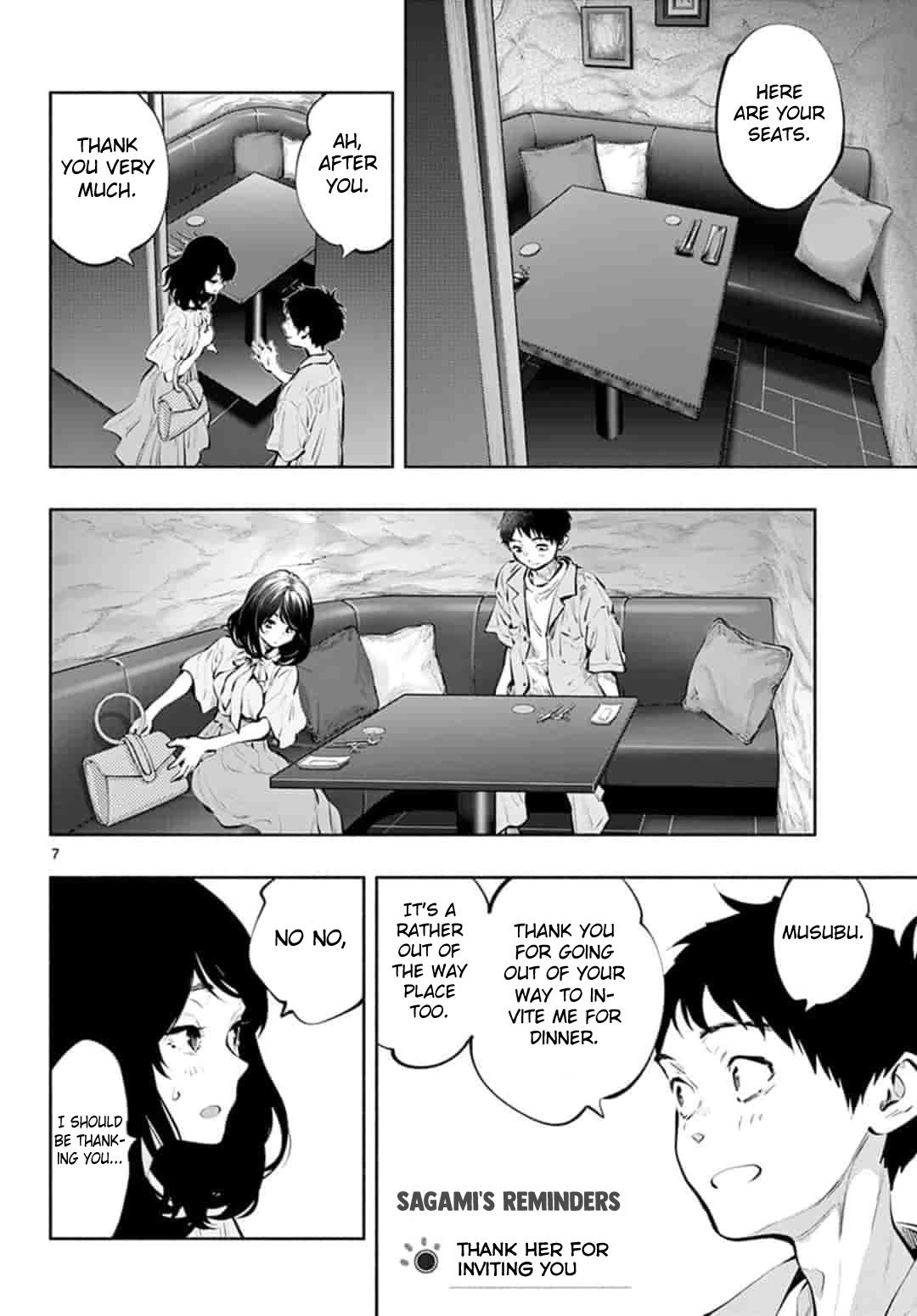 Asoko de Hataraku Musubu-san Chapter 40 page 6 - Chapter 40: Dinner