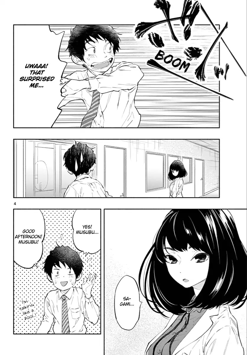 Asoko de Hataraku Musubu-san Chapter 5 page 4 - Chapter 5: Would you like to try it on?