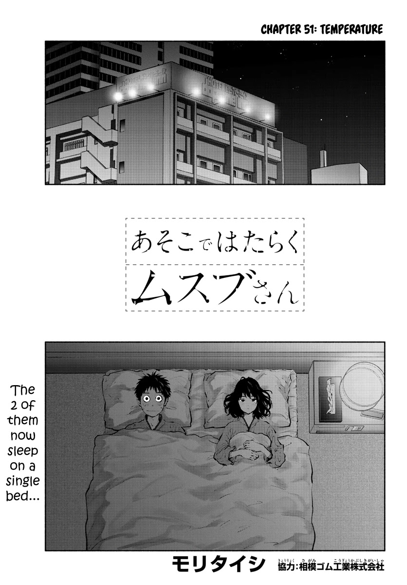 Asoko de Hataraku Musubu-san Chapter 51 page 1 - Chapter 51: Temperature