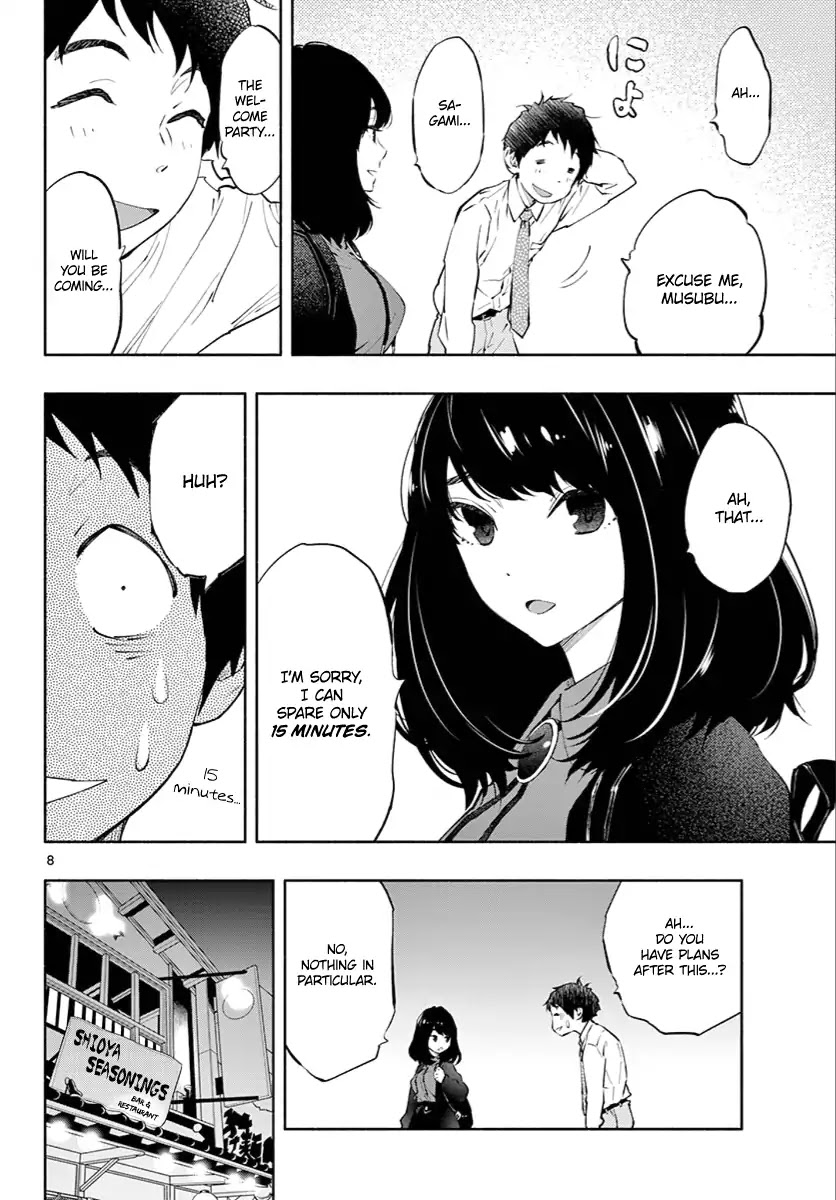 Asoko de Hataraku Musubu-san Chapter 6 page 8 - Chapter 6: There is no particular plan
