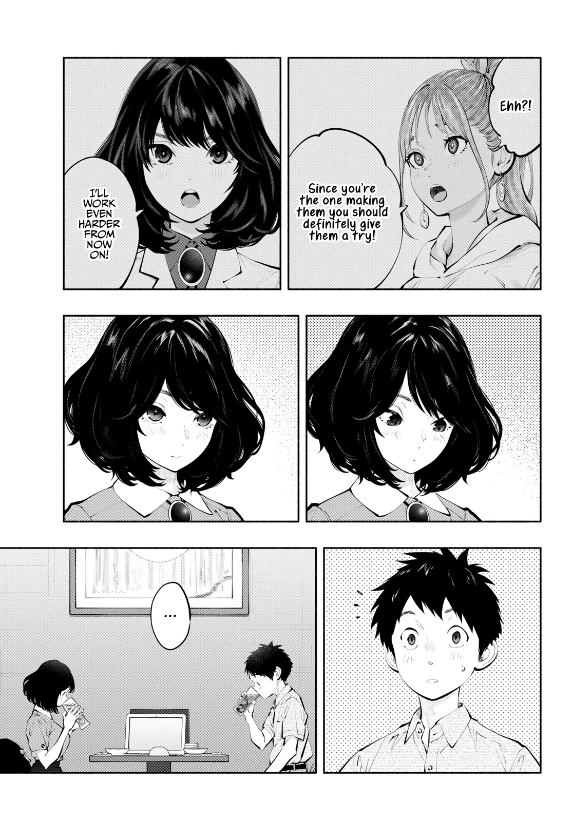 Asoko de Hataraku Musubu-san Chapter 65 page 6 - Chapter 65: Make-or-break