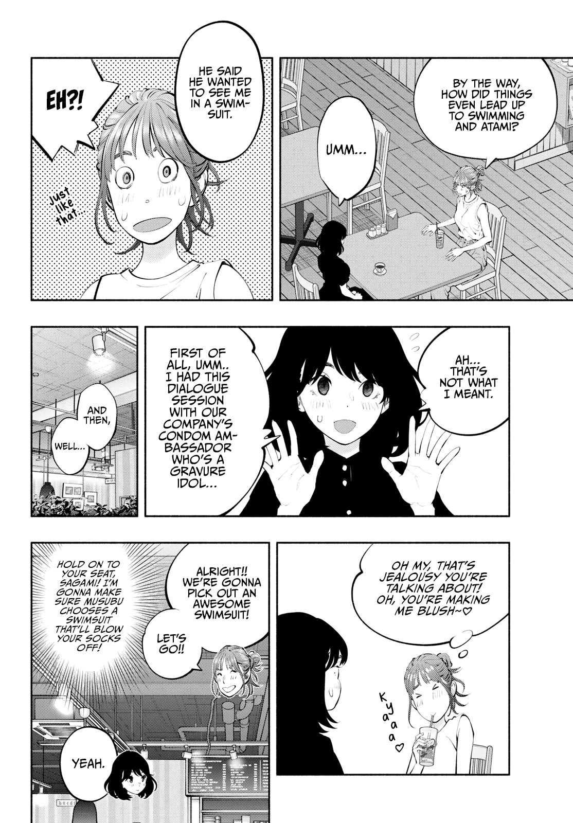 Asoko de Hataraku Musubu-san Chapter 66 page 4 - Chapter 66: It's a Swimsuit Buffet.