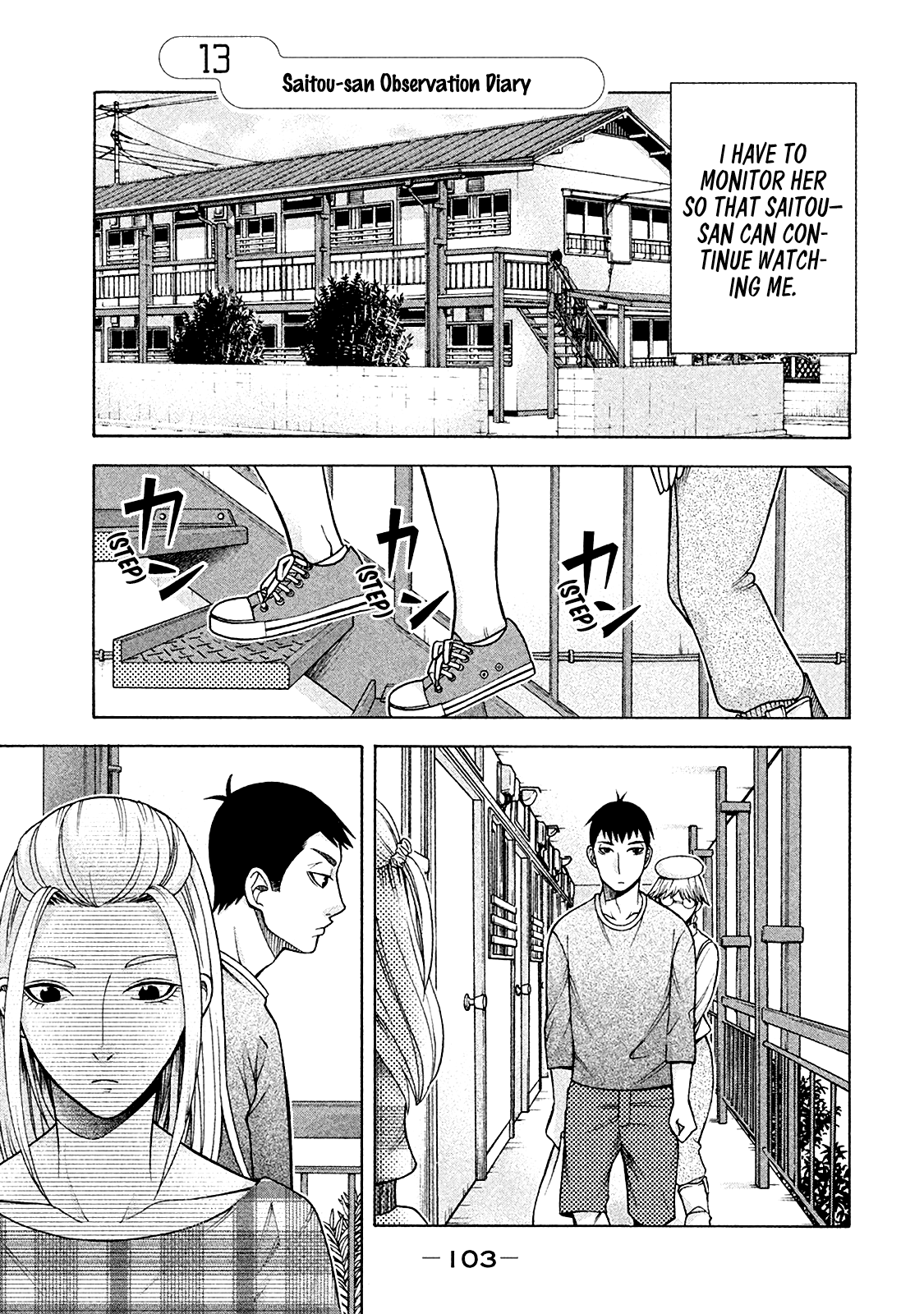 Asper Girl Chapter 13 page 1 - Chapter 13: Saitou-San Observation Diary