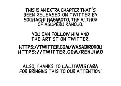 Asper Girl Chapter 22.5 page 1 - Chapter 22.5: To Tokyo Supplement (1)