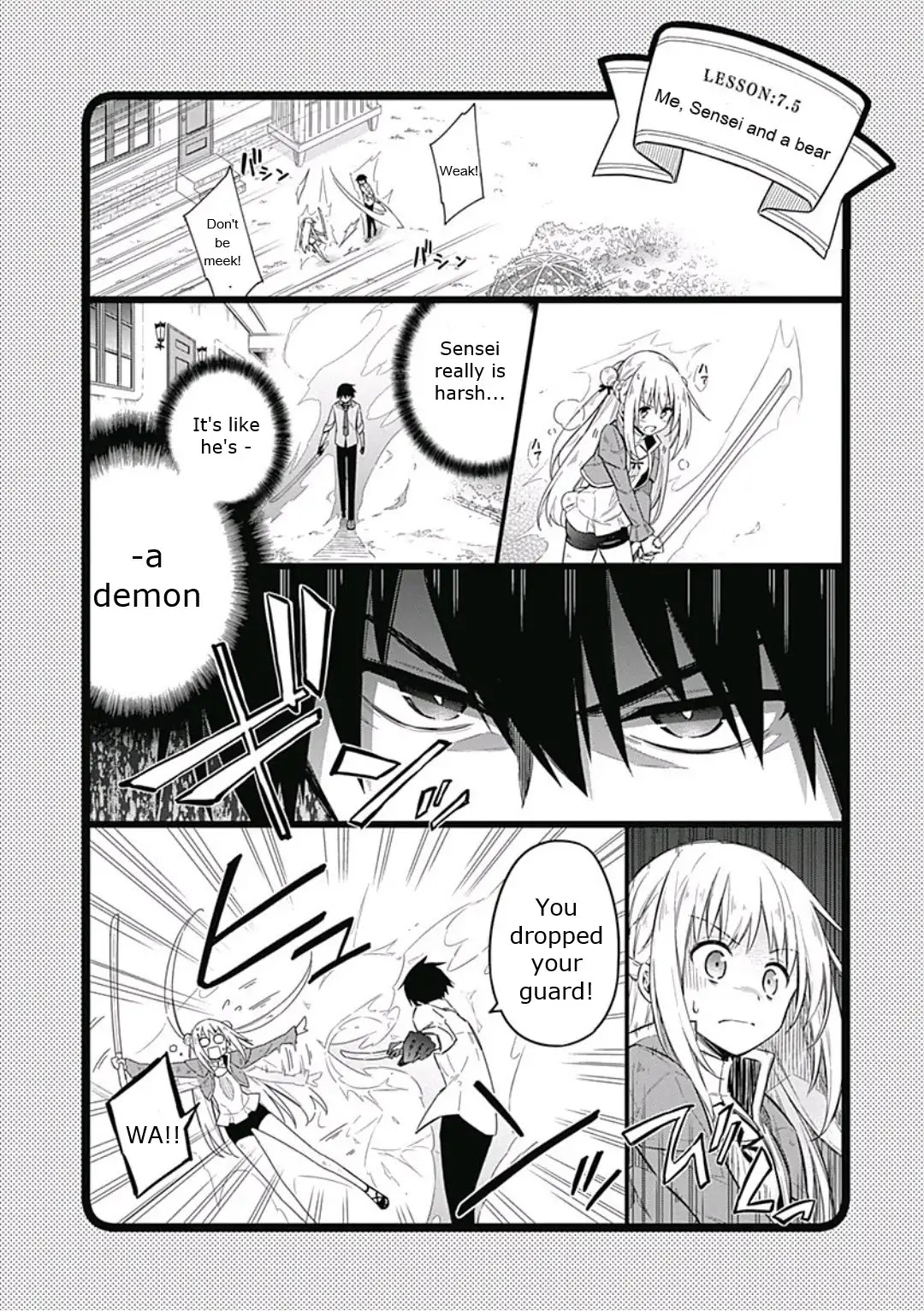 Assassin's Pride Chapter 7.5 page 1 - Chapter 7.5: Me, Sensei and a bear