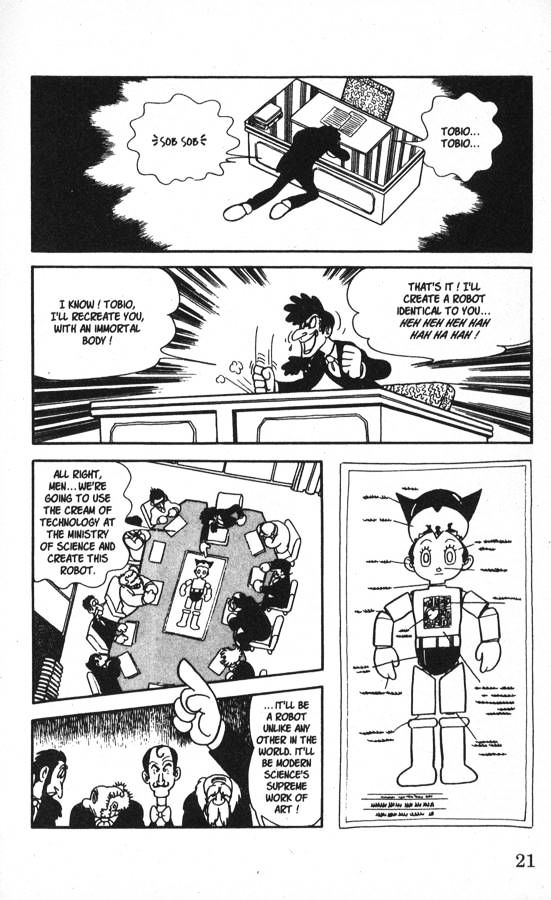 Astro Boy Chapter 1 page 21 - Chapter 1 : The Birth of Astro Boy