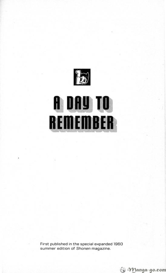 Astro Boy Chapter 11 page 1 - Chapter 11 : A Day to Remember