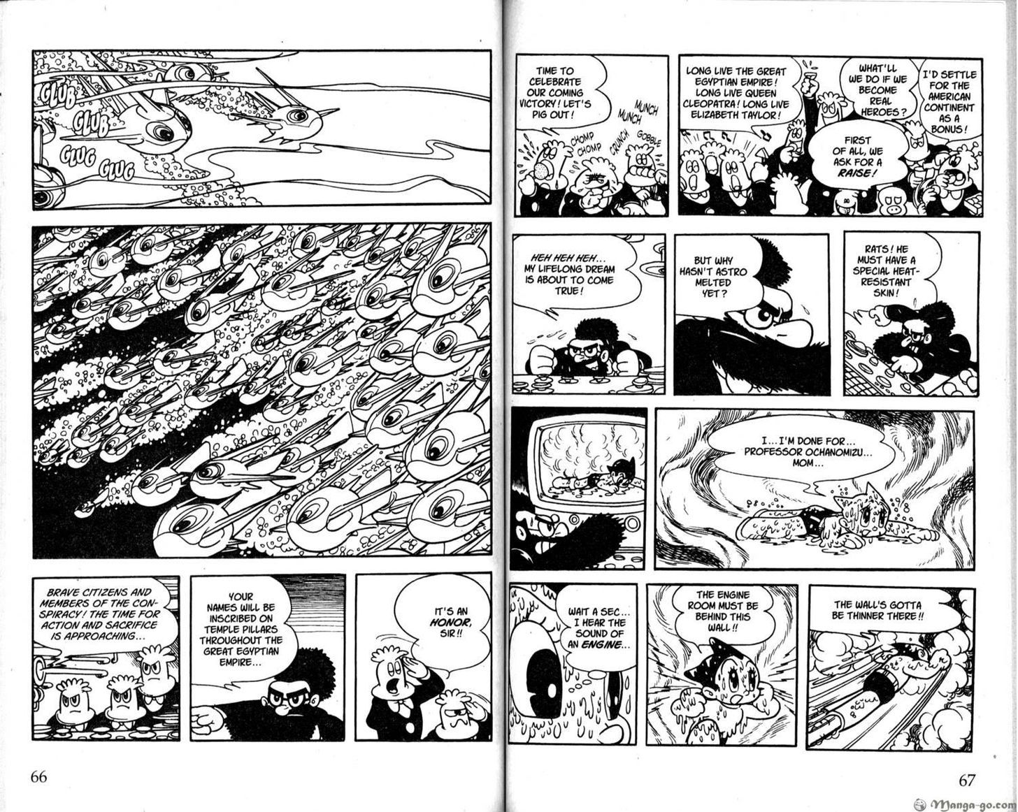 Astro Boy Chapter 19 page 35 - Chapter 19 : The Secret of the Egyptian Conspirators