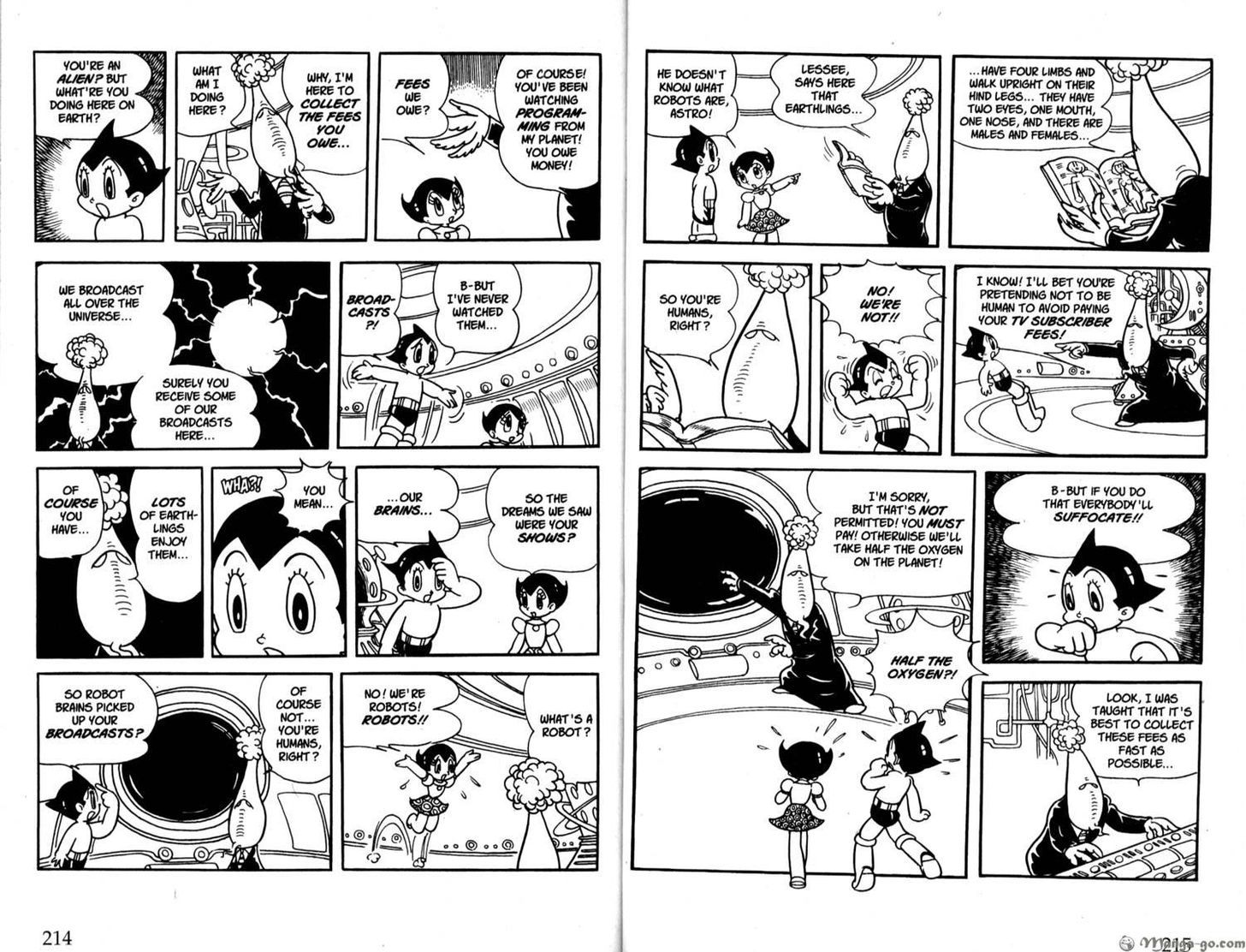 Astro Boy Chapter 33 page 8 - Chapter 33 : Broadcasts From Outerspace