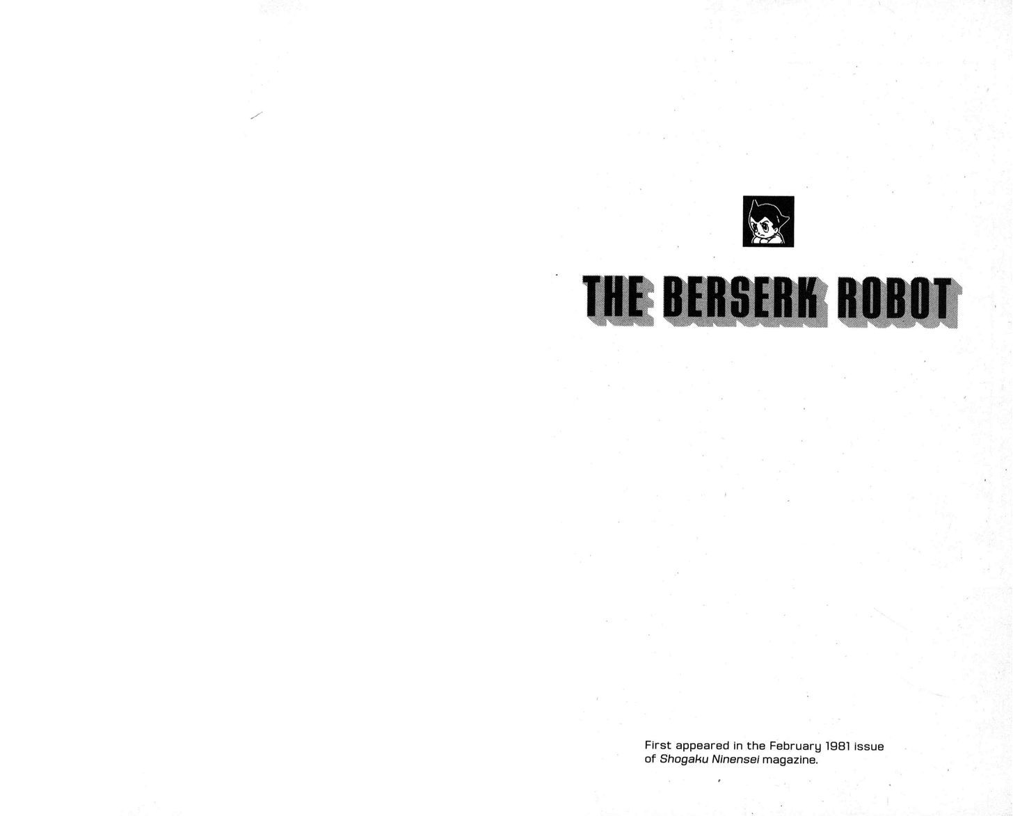 Astro Boy Chapter 88 page 1 - Chapter 88 : The Berserk Robot