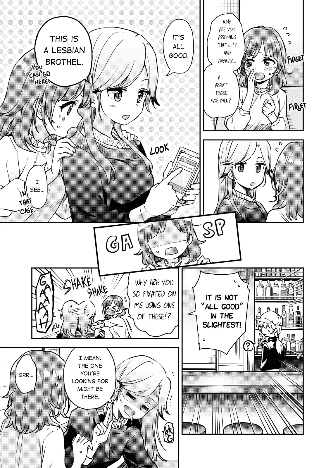Asumi-chan is interested in Lesbian Brothels! Chapter 1 page 13 - Chapter 1