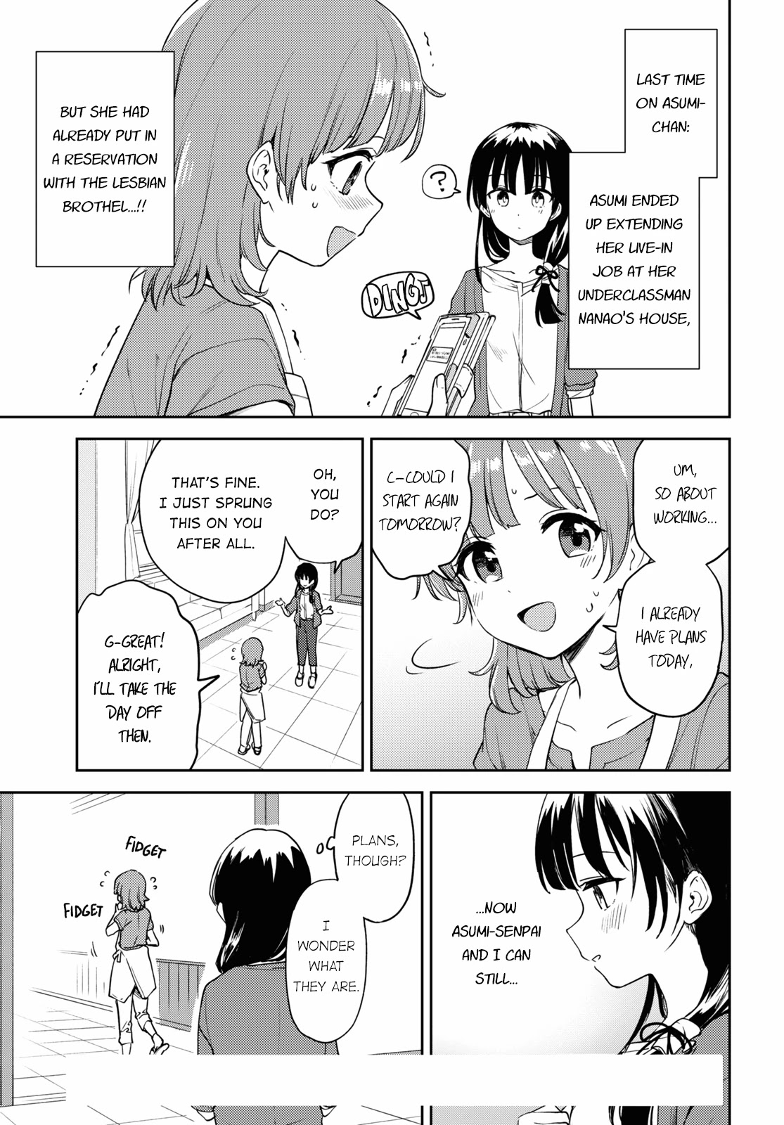 Asumi-chan is interested in Lesbian Brothels! Chapter 12 page 1 - Chapter 12