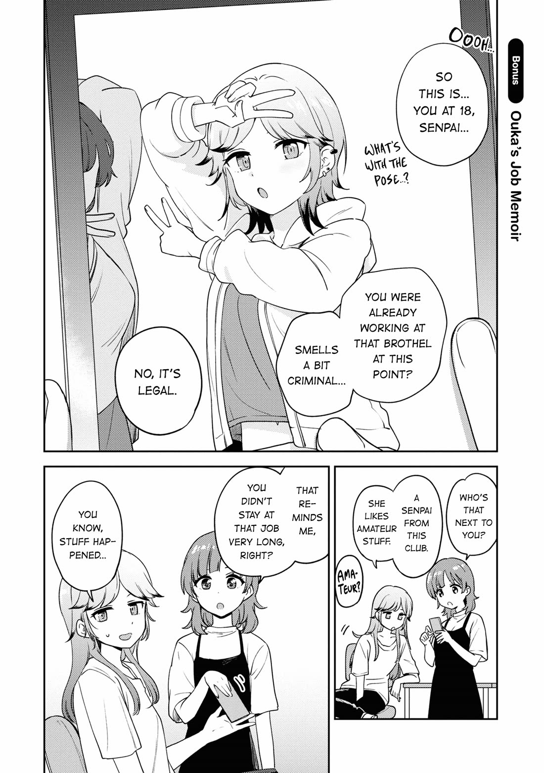 Asumi-chan is interested in Lesbian Brothels! Chapter 13.5 page 1 - Chapter 13.5: Volume 3 Extras