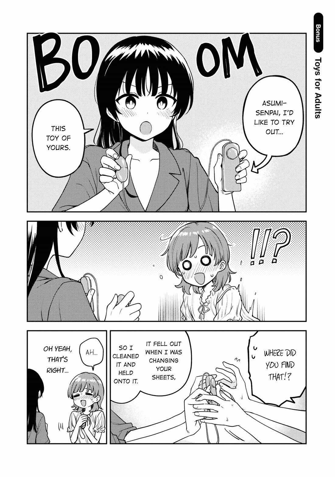 Asumi-chan is interested in Lesbian Brothels! Chapter 22.5 page 1 - Chapter 22.5: Volume 5 Extras