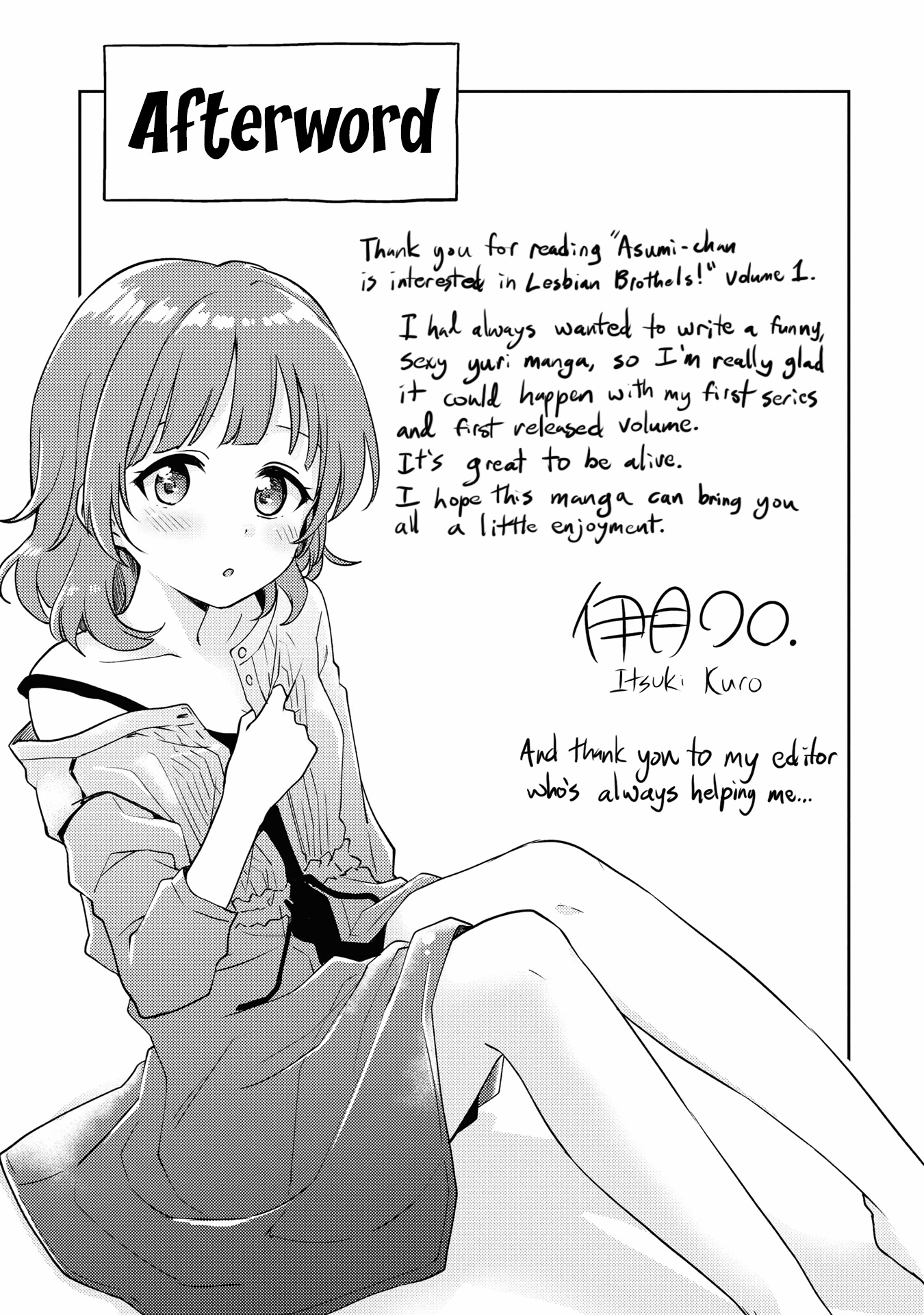 Asumi-chan is interested in Lesbian Brothels! Chapter 5.1 page 6 - Chapter 5.1: Volume 1 Extras