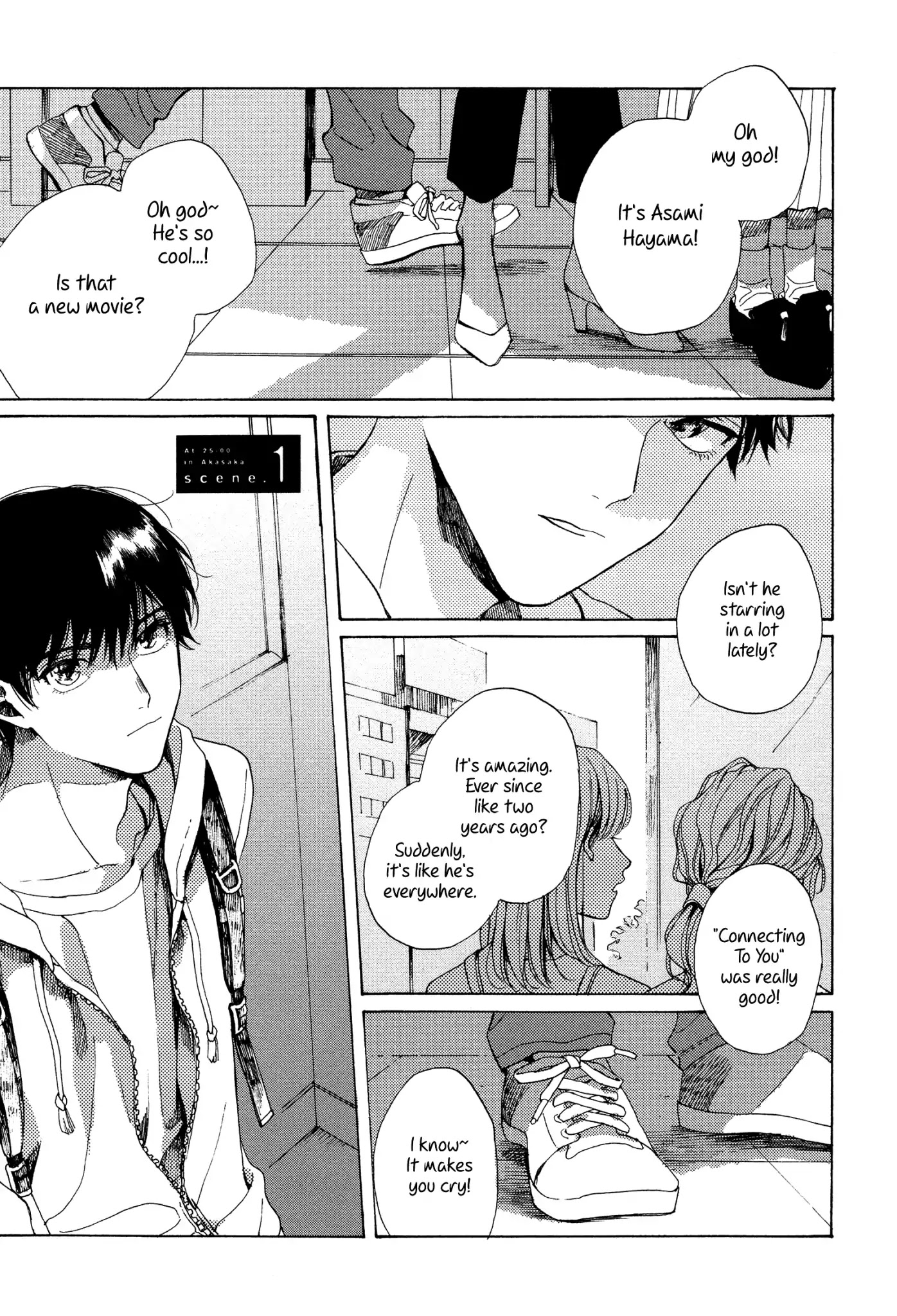 At 25:00, in Akasaka Chapter 1 page 2 - Chapter 1: Scene.1
