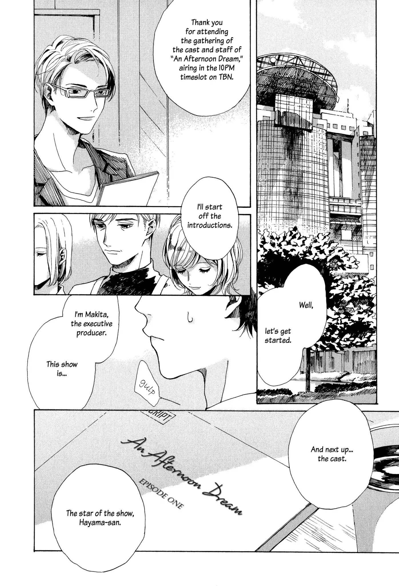 At 25:00, in Akasaka Chapter 1 page 5 - Chapter 1: Scene.1