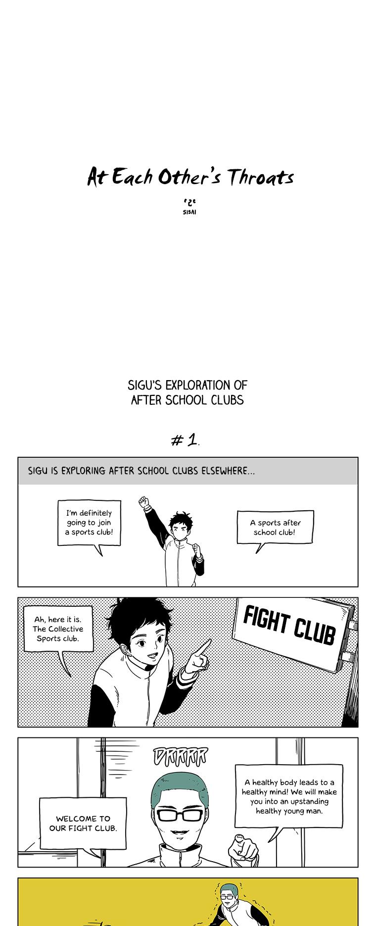 At Each Other's Throats Chapter 100 page 1 - Chapter 100 : Sigu's Exploration of Afterschool Clubs