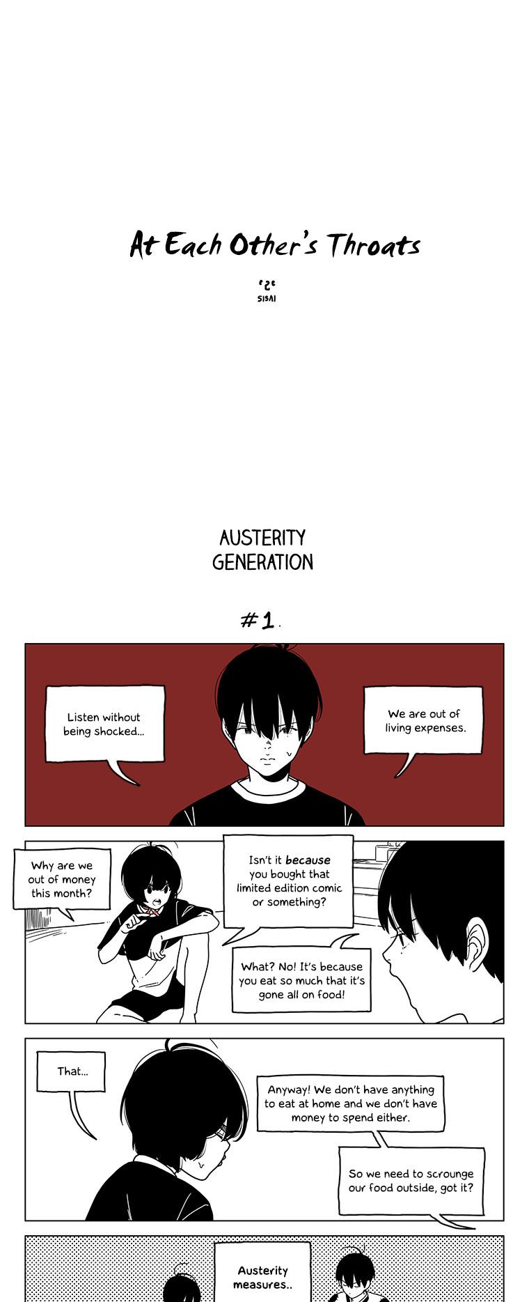At Each Other's Throats Chapter 101 page 1 - Chapter 101 : Austerity Generation