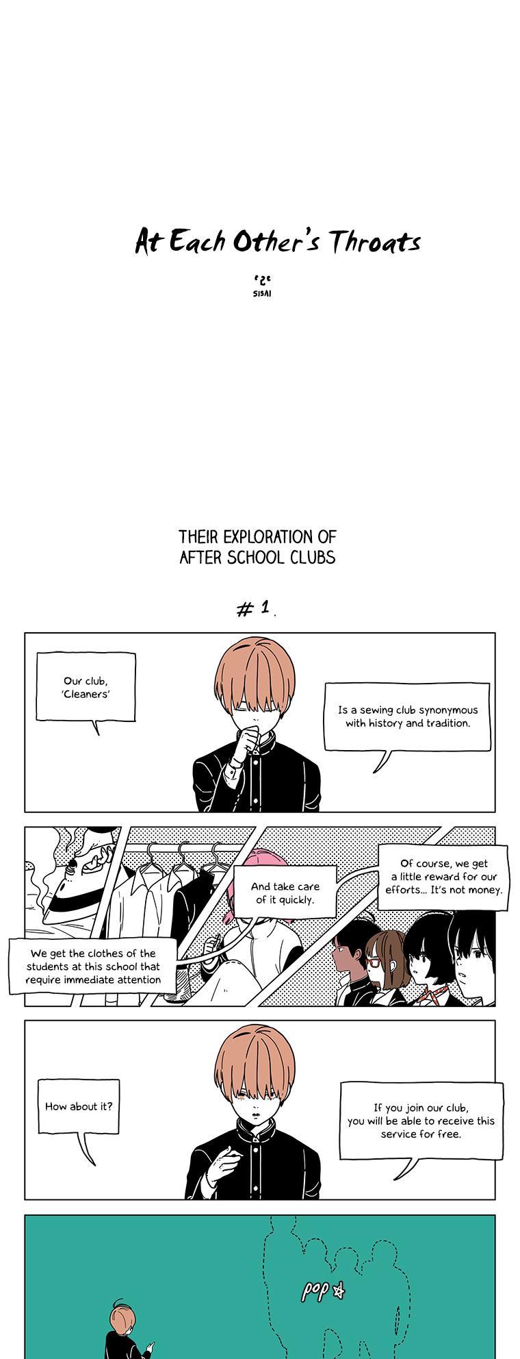 At Each Other's Throats Chapter 103 page 1 - Chapter 103 : Their Exploration of After School Clubs