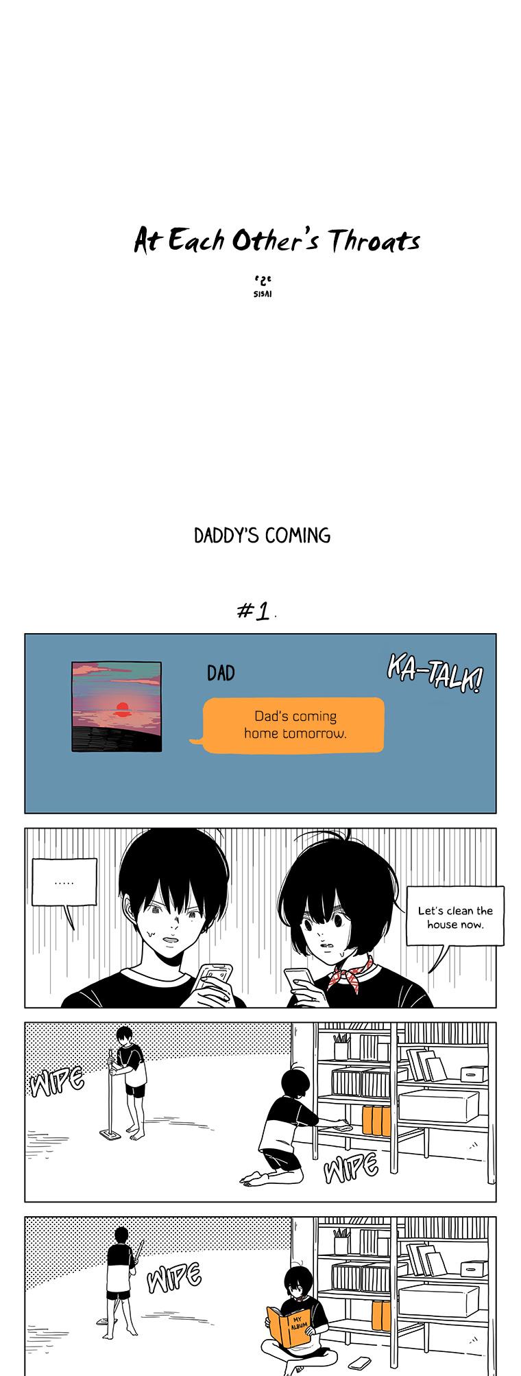 At Each Other's Throats Chapter 105 page 1 - Chapter 105 : Daddy's Coming