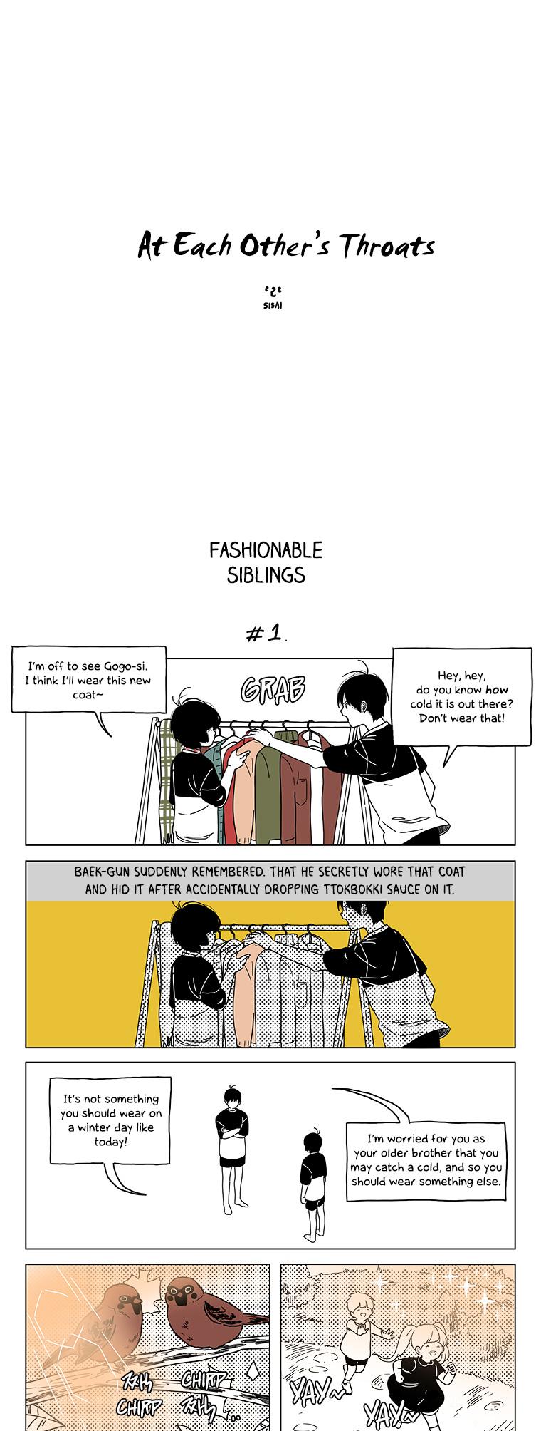 At Each Other's Throats Chapter 109 page 1 - Chapter 109 : Fashionable Siblings