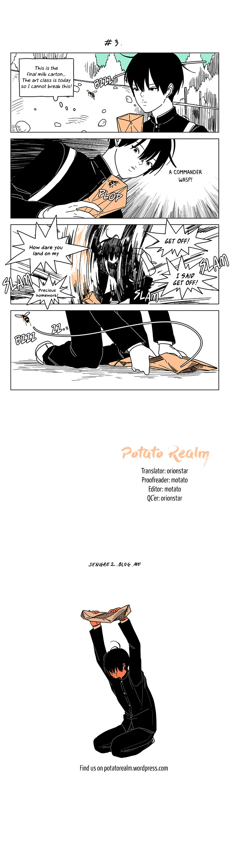 At Each Other's Throats Chapter 13 page 3 - Chapter 13 : Milk Carton LIfe