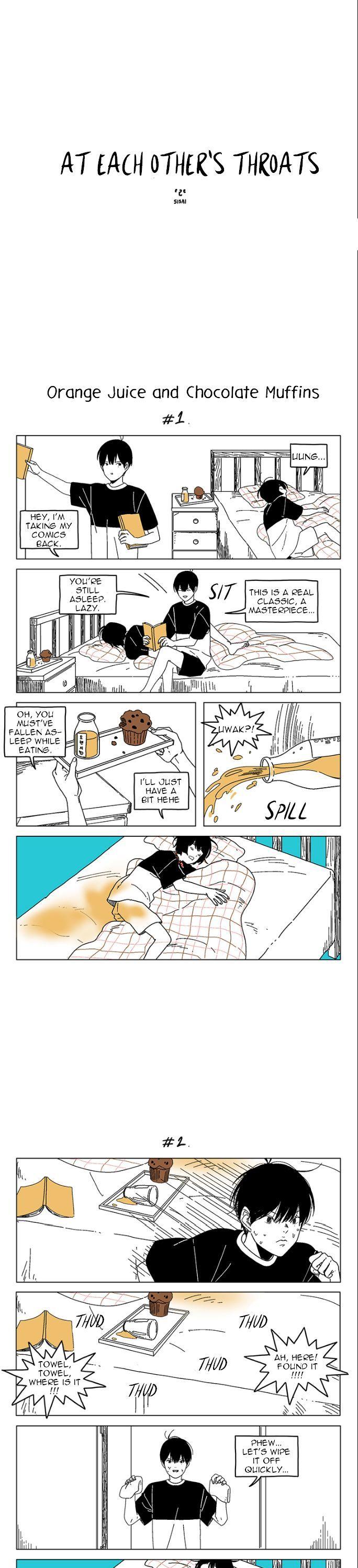 At Each Other's Throats Chapter 148 page 1 - Chapter 148 : Orange Juice and Chocolate Muffins