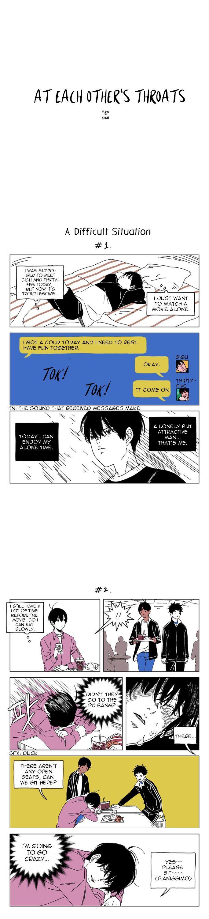 At Each Other's Throats Chapter 154 page 1 - Chapter 154 : A Difficult Situation