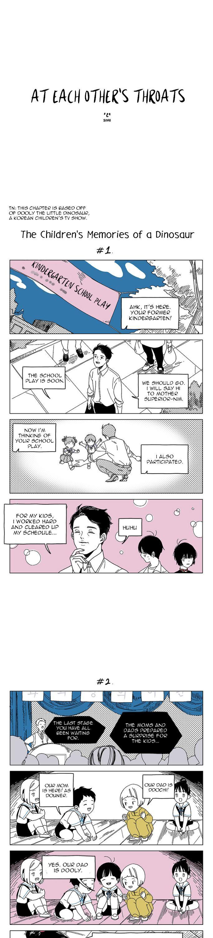 At Each Other's Throats Chapter 161 page 1 - Chapter 161 : The Children's Memories of a Dinosaur