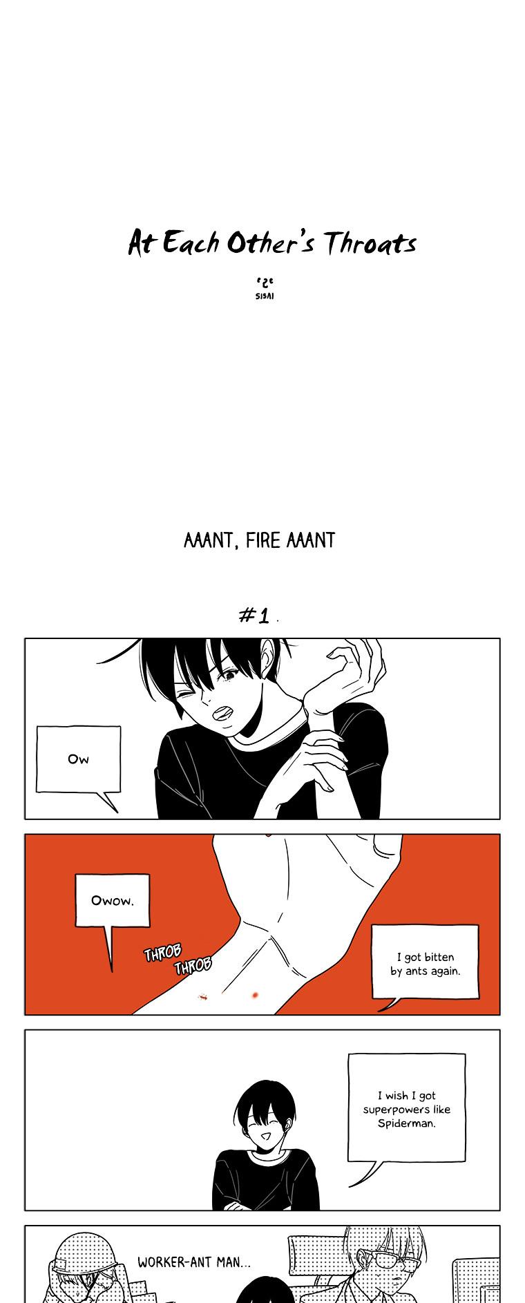 At Each Other's Throats Chapter 22 page 1 - Chapter 22 : Aaant, Fire Aaant