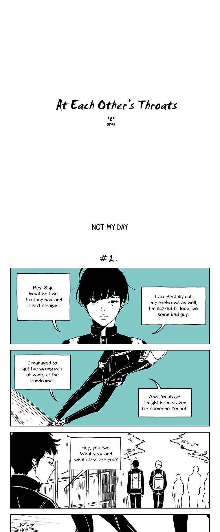 At Each Other's Throats Chapter 39 page 1 - Chapter 39 : Not My Day