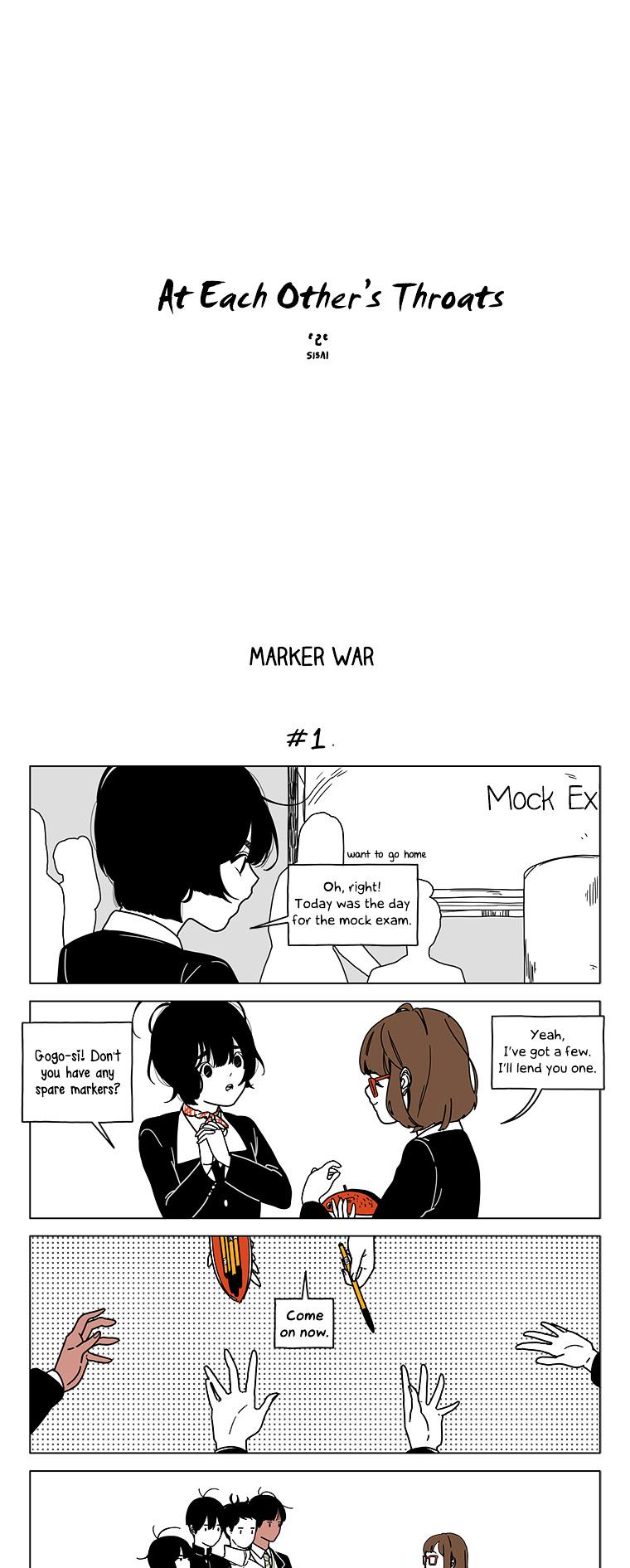 At Each Other's Throats Chapter 45 page 1 - Chapter 45 : Marker War