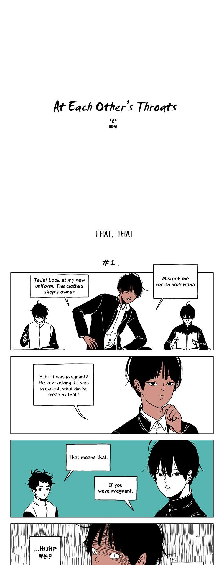 At Each Other's Throats Chapter 52 page 1 - Chapter 52 : That, that