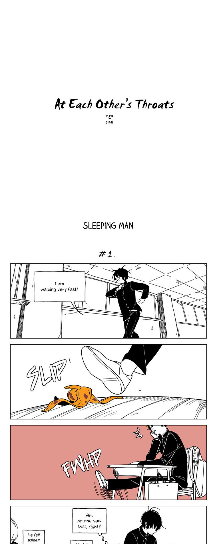 At Each Other's Throats Chapter 55 page 1 - Chapter 55 : Sleeping Man