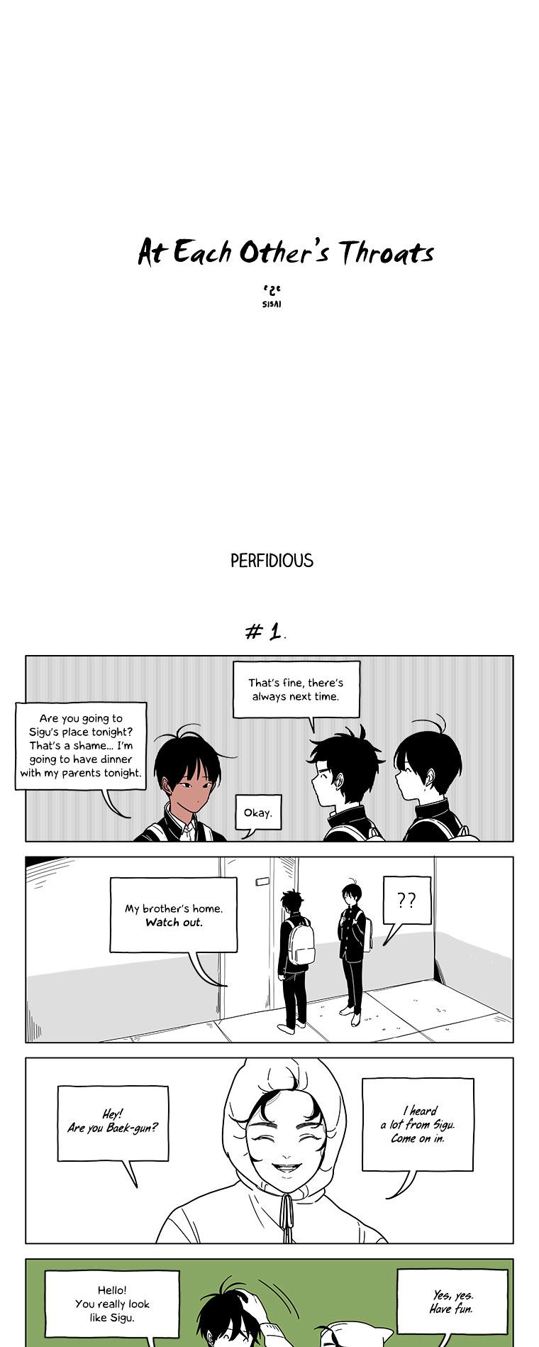 At Each Other's Throats Chapter 59 page 1 - Chapter 59 : Perfidious
