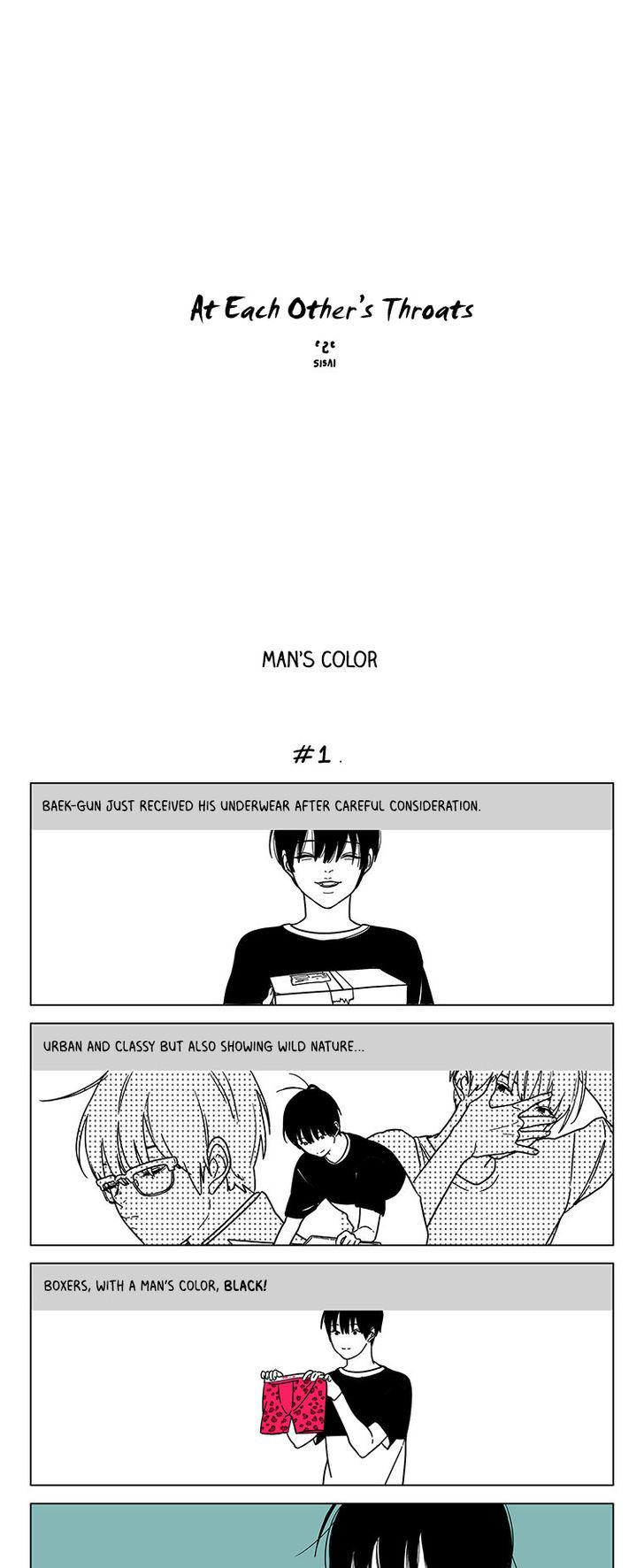 At Each Other's Throats Chapter 6 page 1 - Chapter 6 : Man's Color