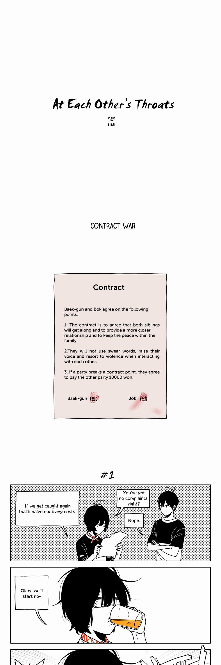 At Each Other's Throats Chapter 70 page 1 - Chapter 70 : Contract War