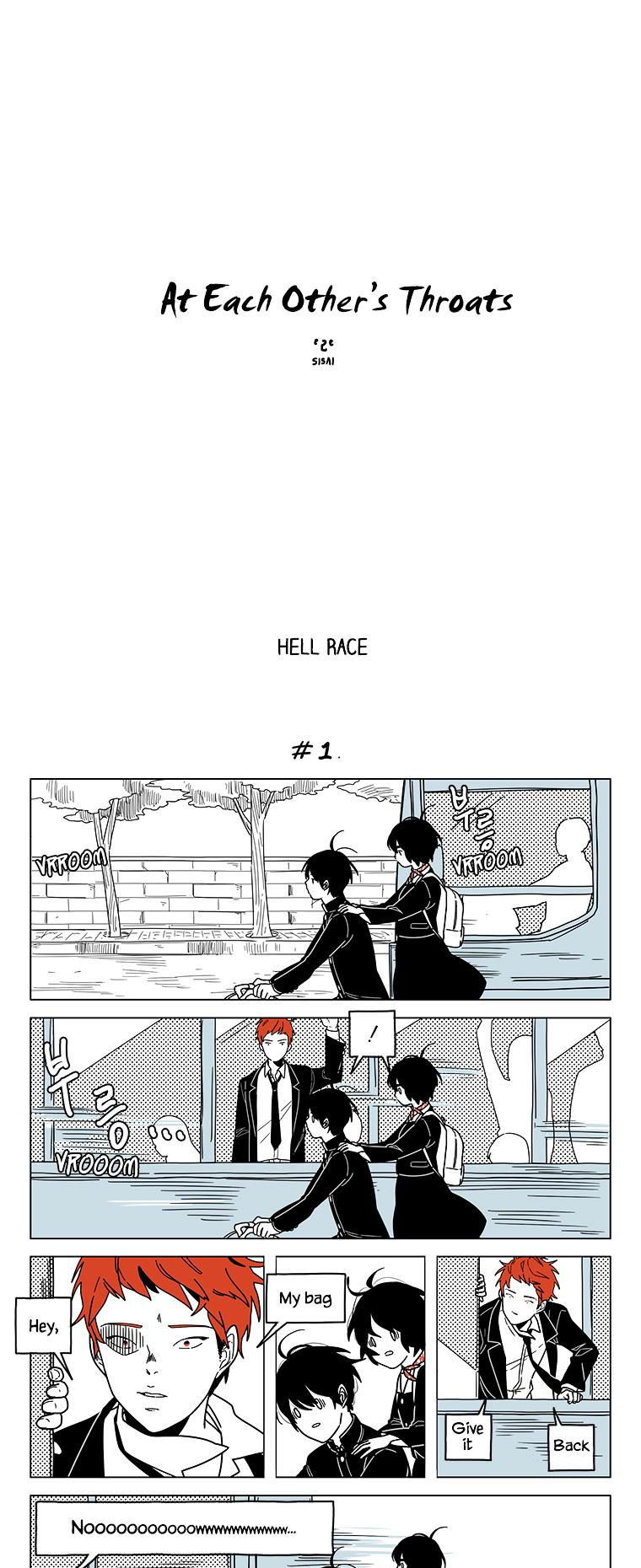 At Each Other's Throats Chapter 72 page 1 - Chapter 72 : Hell Race