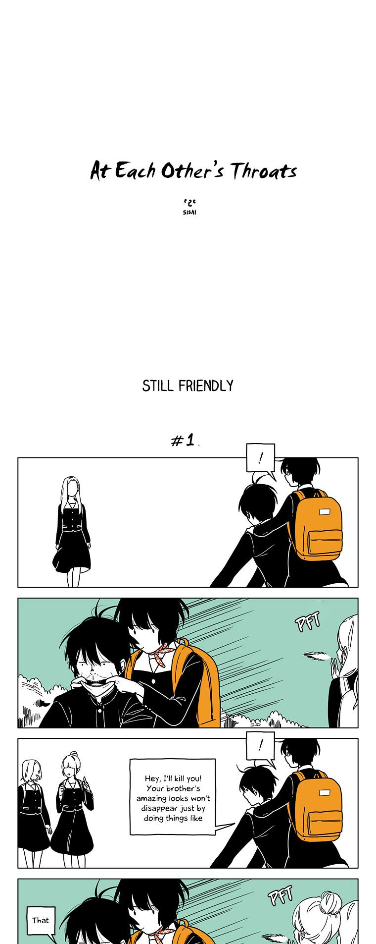 At Each Other's Throats Chapter 73 page 1 - Chapter 73 : Still Friendly