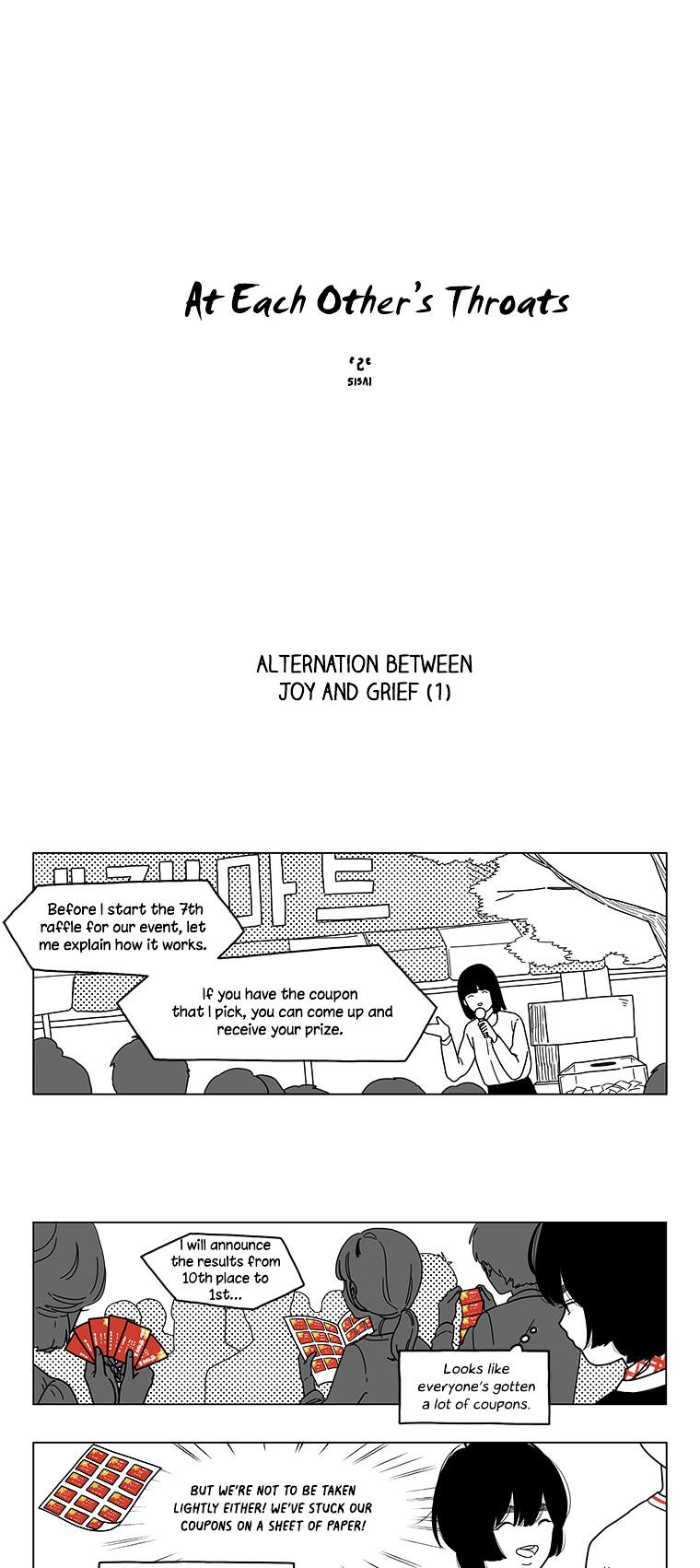 At Each Other's Throats Chapter 81 page 1 - Chapter 81 : Alternation between Joy and Grief (1)