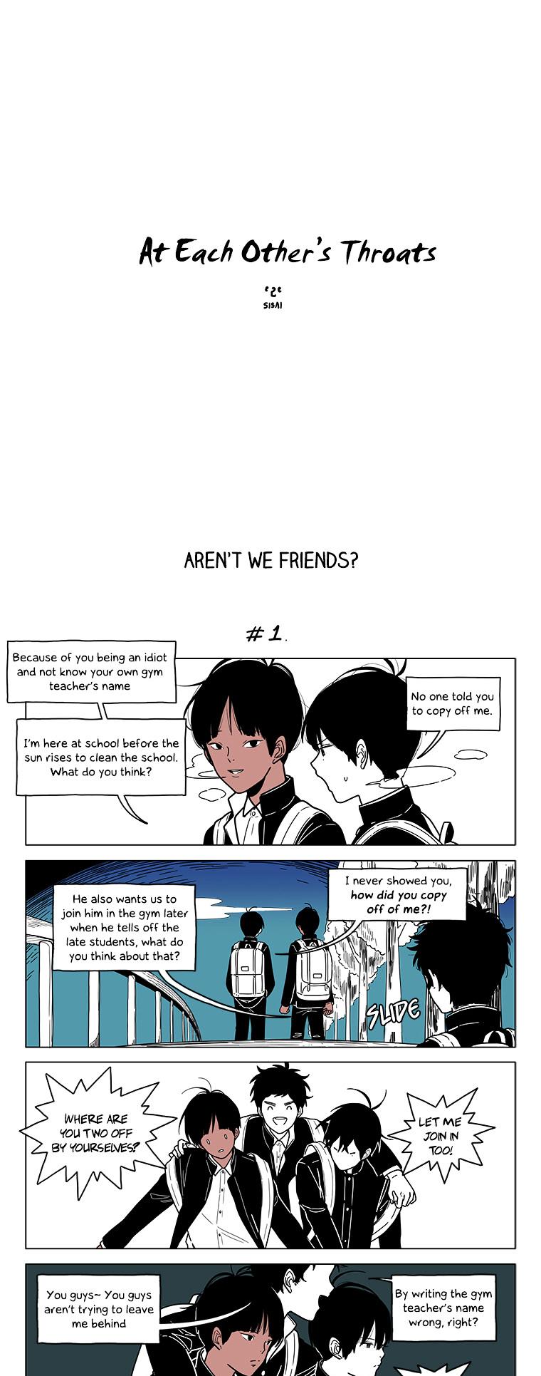 At Each Other's Throats Chapter 84 page 1 - Chapter 84 : Aren't we Friends?