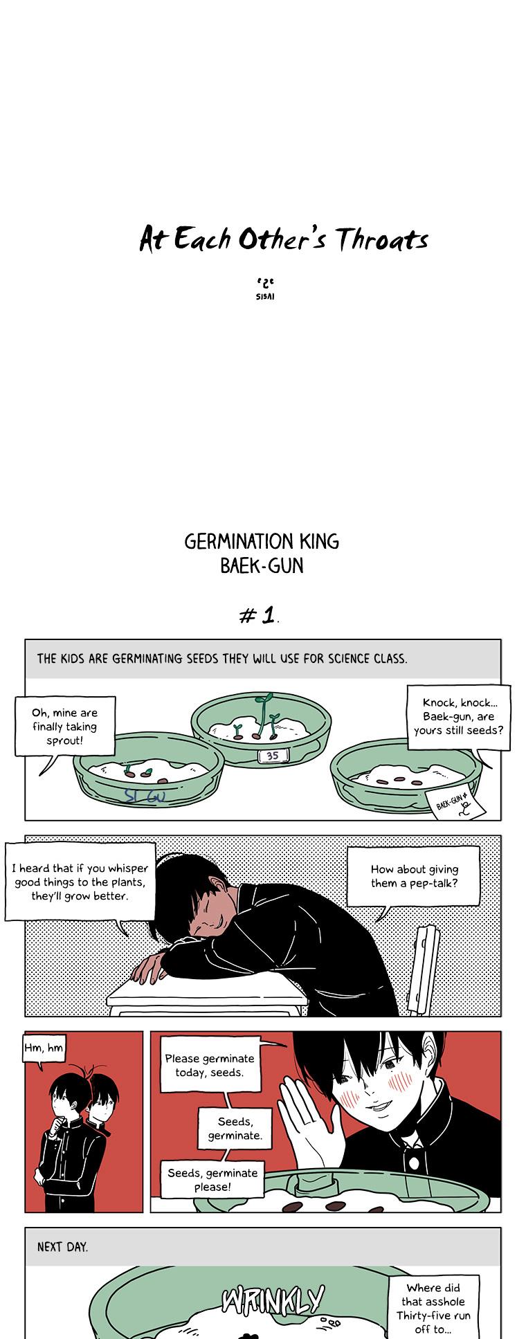 At Each Other's Throats Chapter 90 page 1 - Chapter 90 : Germination King Baek-gun