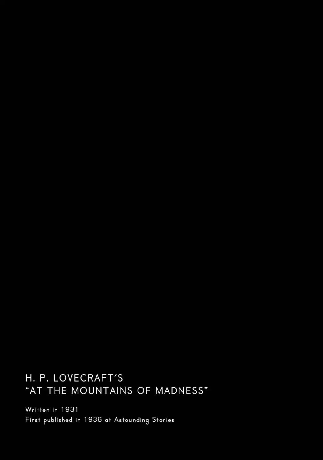 At the Mountains of Madness Chapter 0 page 9 - Chapter 0: After the Storm