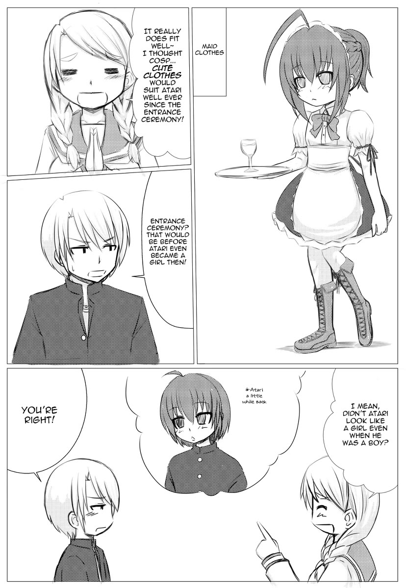 Atari Nikki - Onnanoko ni Nacchau Hanashi Chapter 13 page 1 - Chapter 13: Atari and Costumes