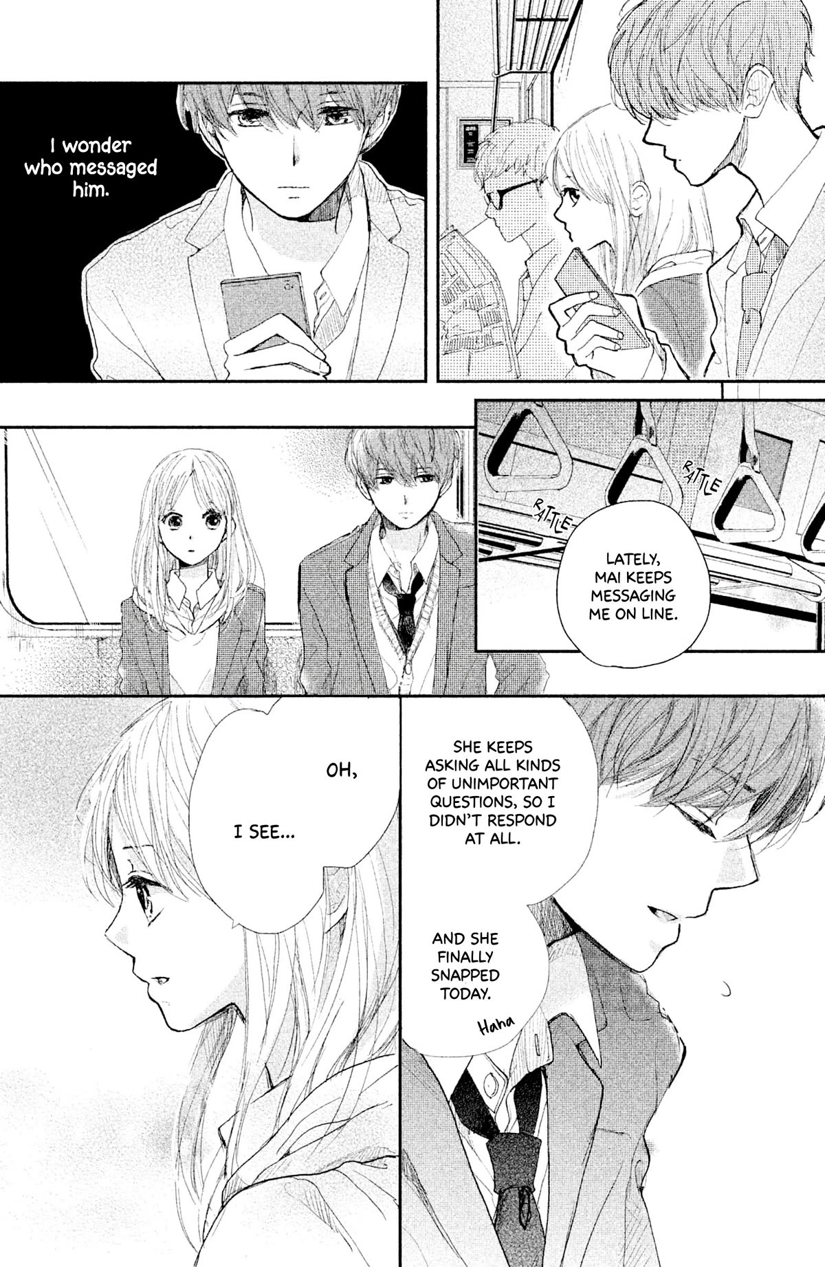 Atashi Kisushita Chapter 5 page 25 - Chapter 5: Kiss 1 - Sea-colored train