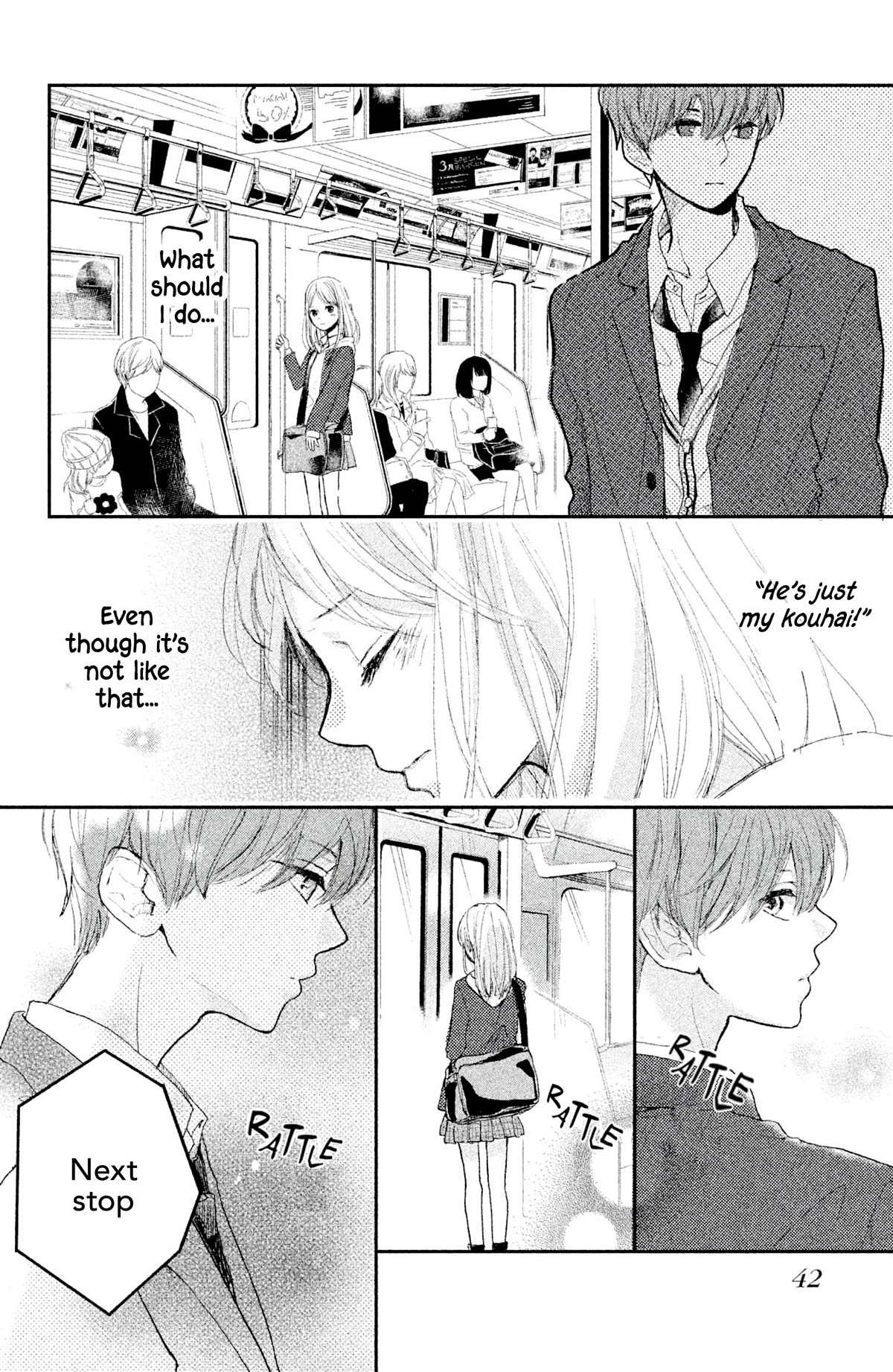 Atashi Kisushita Chapter 5 page 47 - Chapter 5: Kiss 1 - Sea-colored train