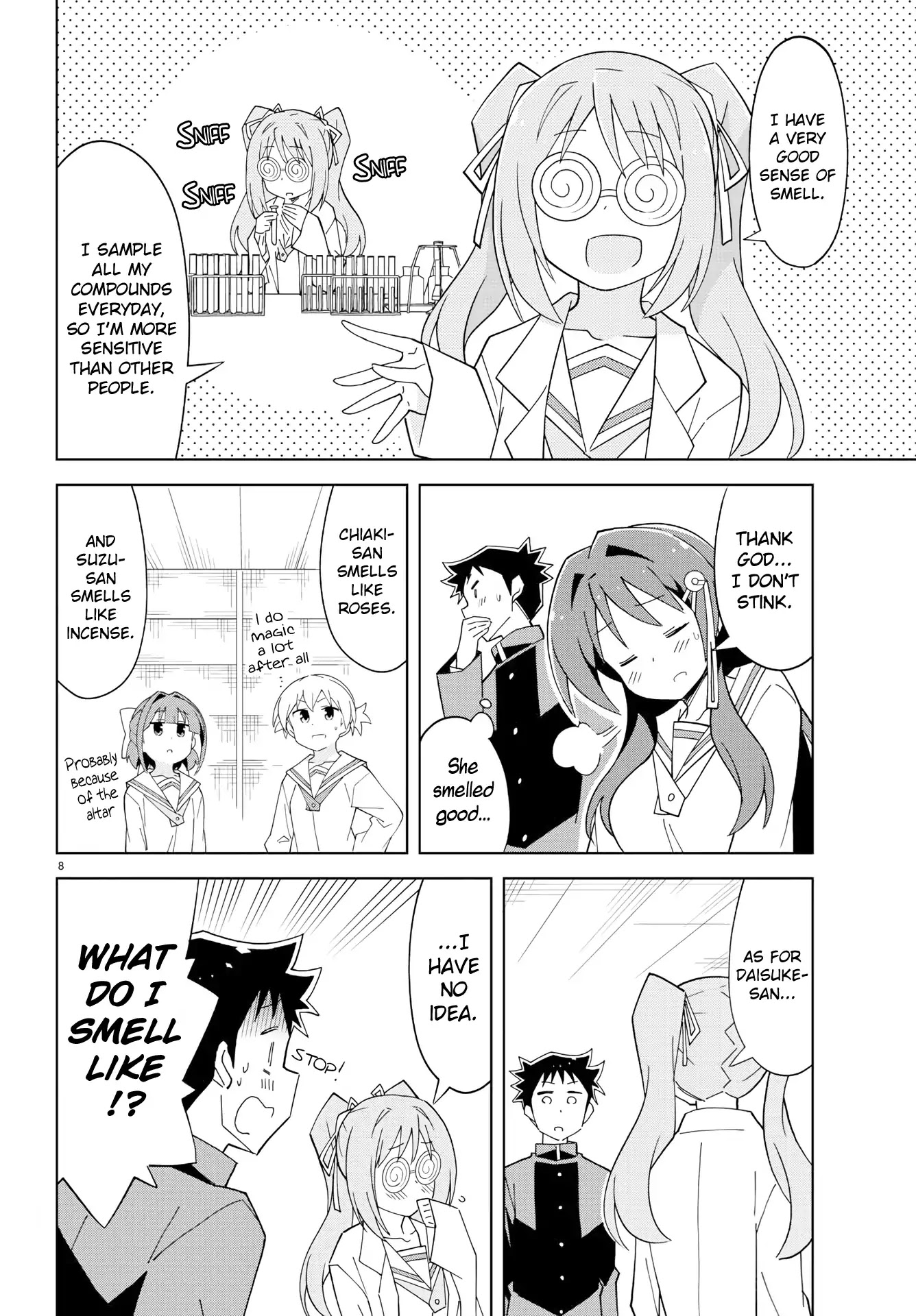 Atsumare! Fushigi Kenkyu-bu Chapter 129 page 8 - Chapter 129: The Mystery of Smells