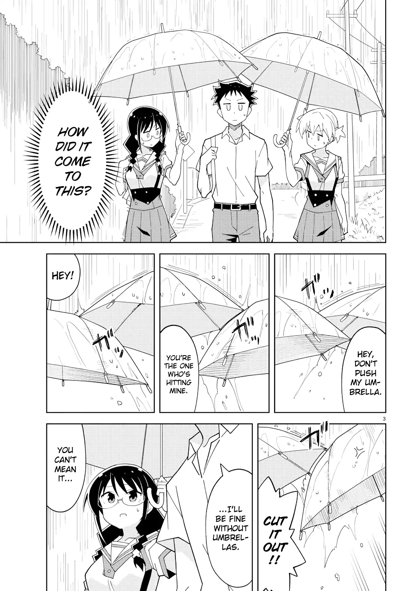Atsumare! Fushigi Kenkyu-bu Chapter 135 page 3 - Chapter 135: The Mystery of Sharing Umbrellas